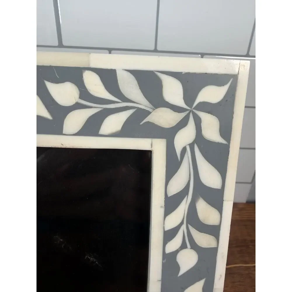 Pair of Handcrafted Bone Inlay Photo Frames - Made in India